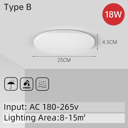 Lampa sufitowa LED 15W-50W | Plafon do kuchni, salonu, sypialni | 3000K/4000K/6500K | 220V