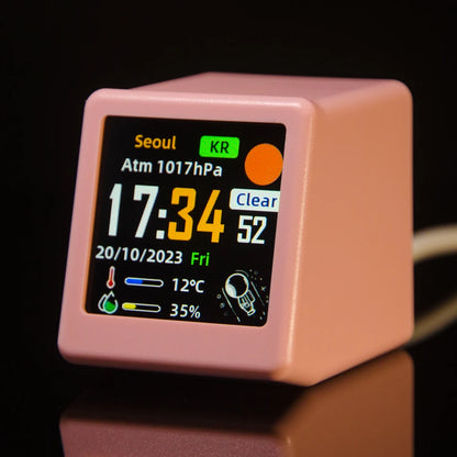 Inteligentna stacja pogody z zegarem i albumem GIF – GeekMagic SmallTV Ultra