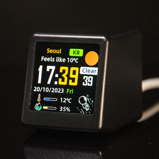 Inteligentna stacja pogody z zegarem i albumem GIF – GeekMagic SmallTV Ultra