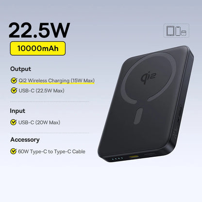 Powerbank Baseus Qi2 10000mAh 15W Magnetyczny iPhone