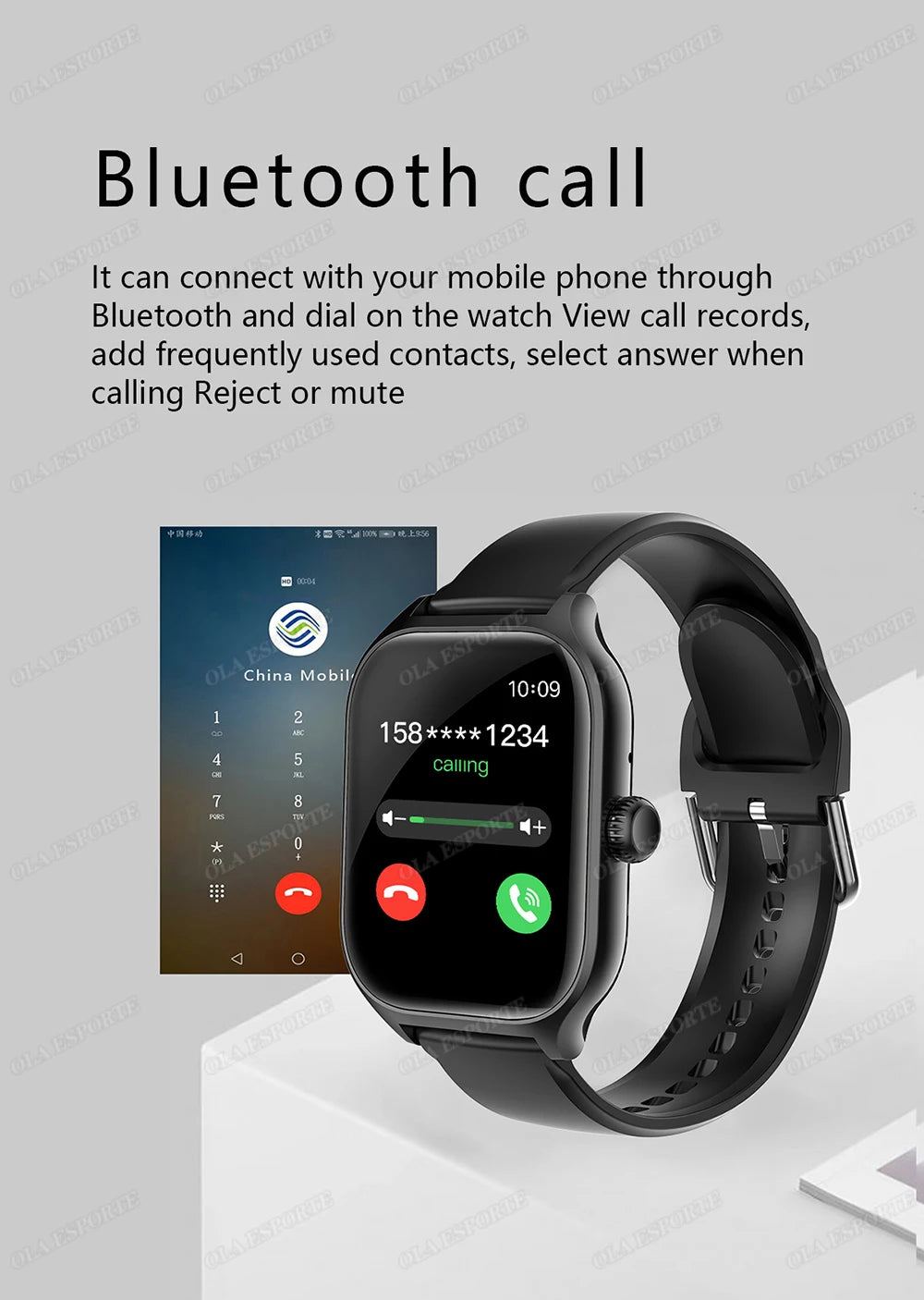 Smartwatch z rozmowami Bluetooth, monitorem zdrowia i ekranem 1.83" – dla niej i dla niego