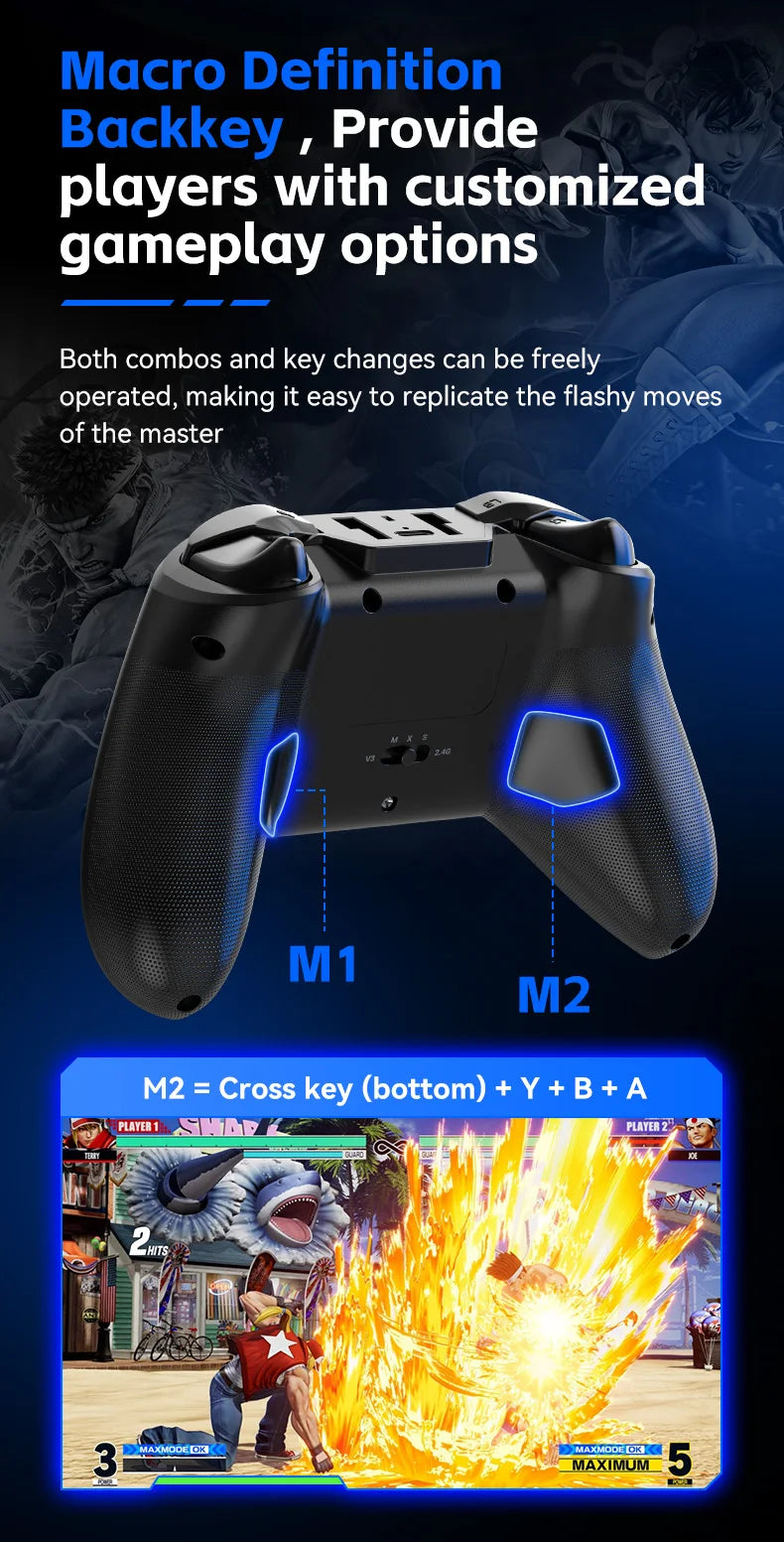 Kontroler G6 Bezprzewodowy do Gier Mobilnych z Hall Trigger i Hall Joystick | Switch / PC / Android / iOS