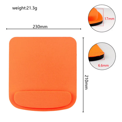 Podkładka pod mysz z podpórką pod nadgarstek - ergonomiczna, gumowa podstawa