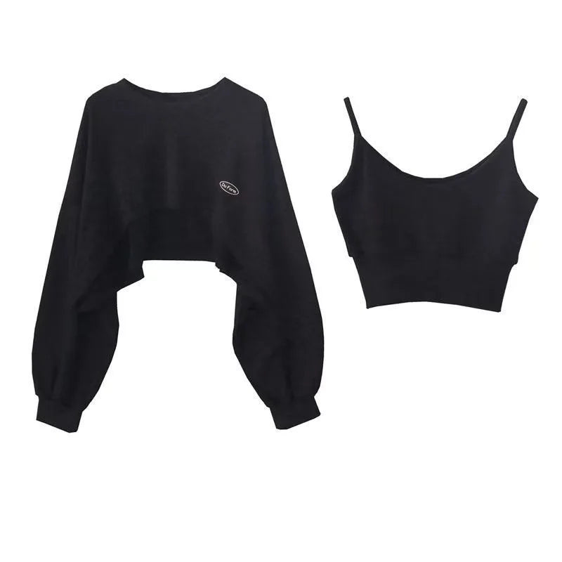 Bluza Damska Oversize Pullover z Kapturem – Jednolity Kolor Streetwear