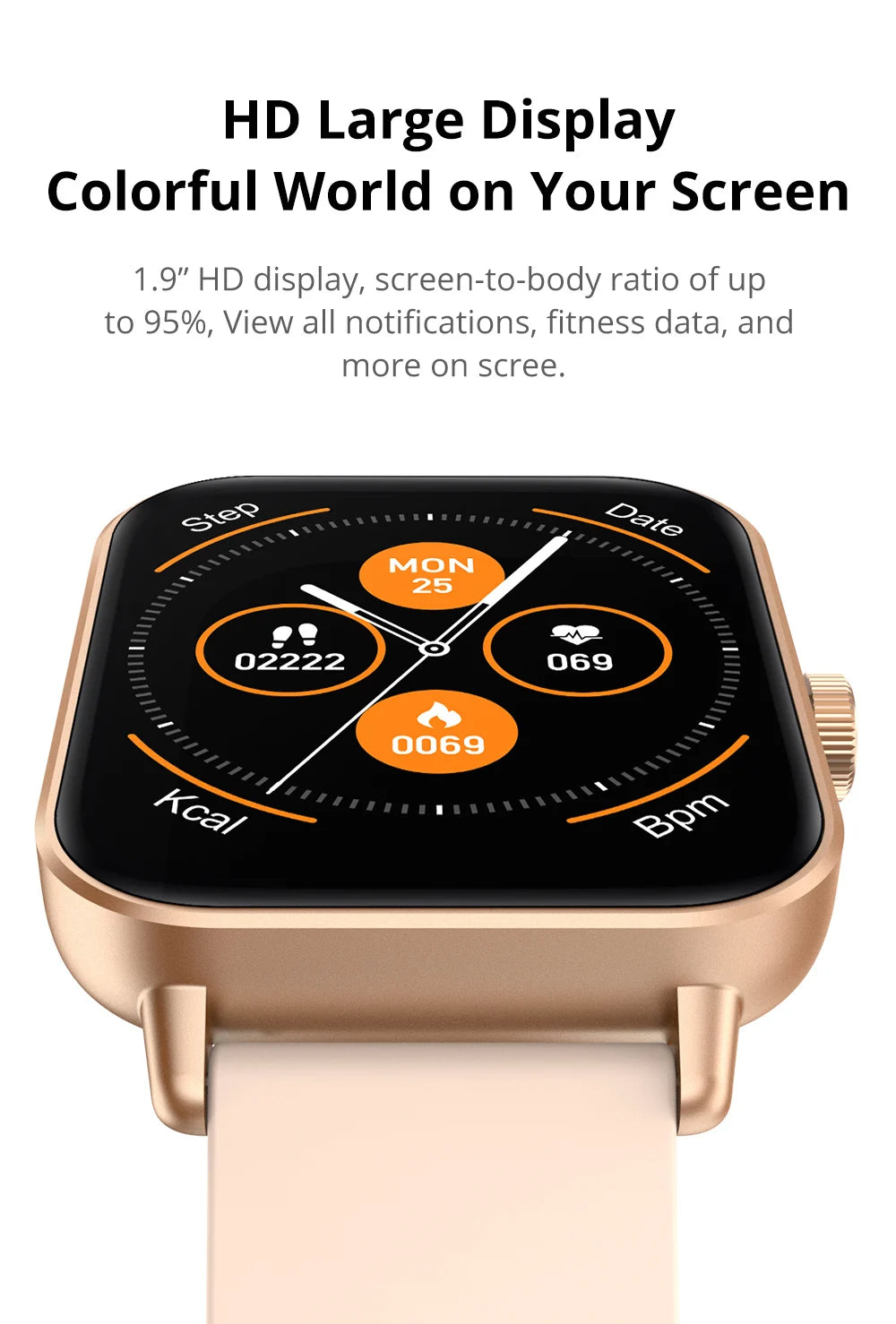Smartwatch COLMI P81 z rozmowami Bluetooth, monitorem zdrowia 24H i 100+ trybami sportowymi