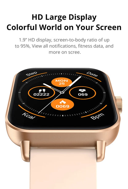 Smartwatch COLMI P81 z rozmowami Bluetooth, monitorem zdrowia 24H i 100+ trybami sportowymi