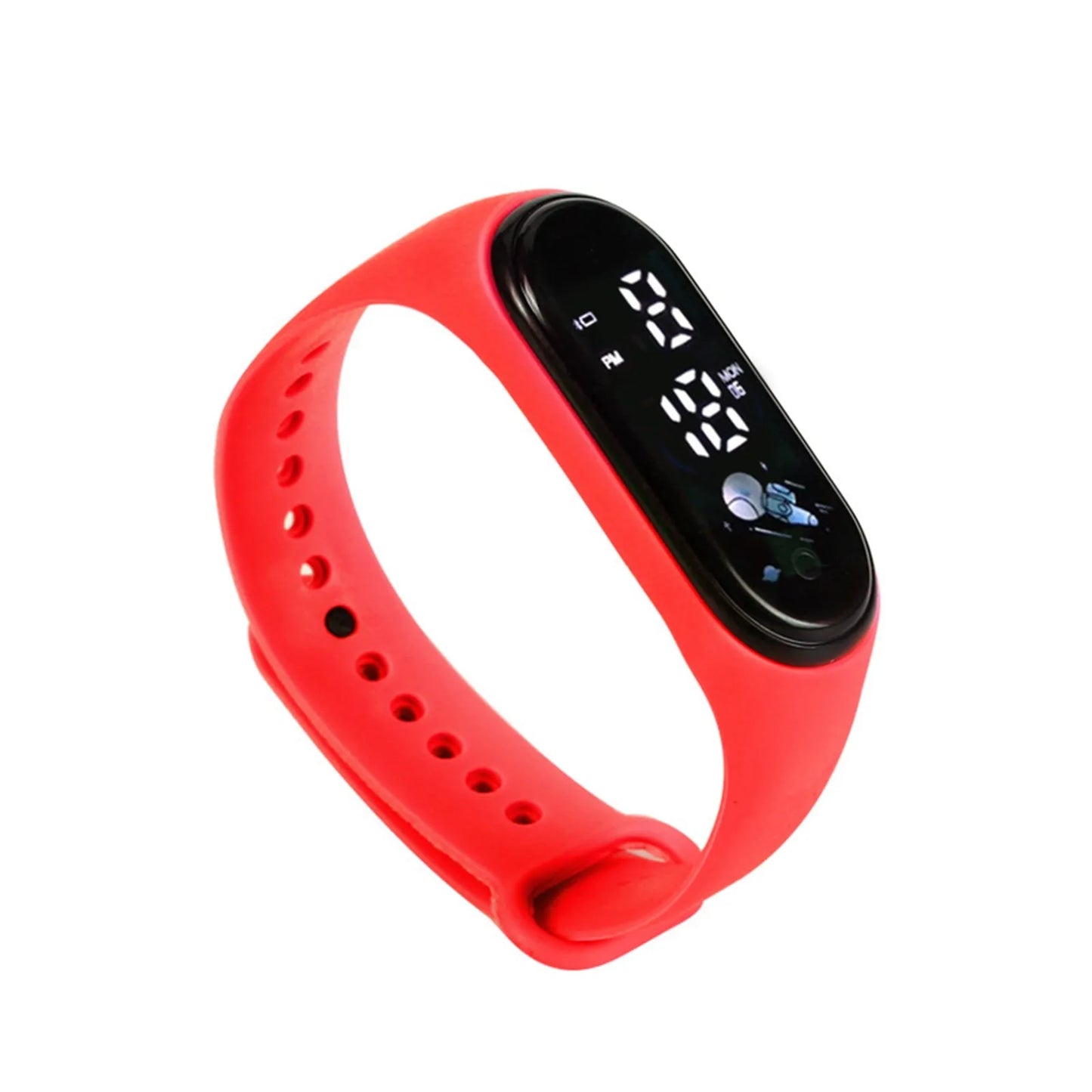 Smartwatch dla dzieci z cyfrowym wyświetlaczem – zegarek sportowy na silikonowej bransolecie
