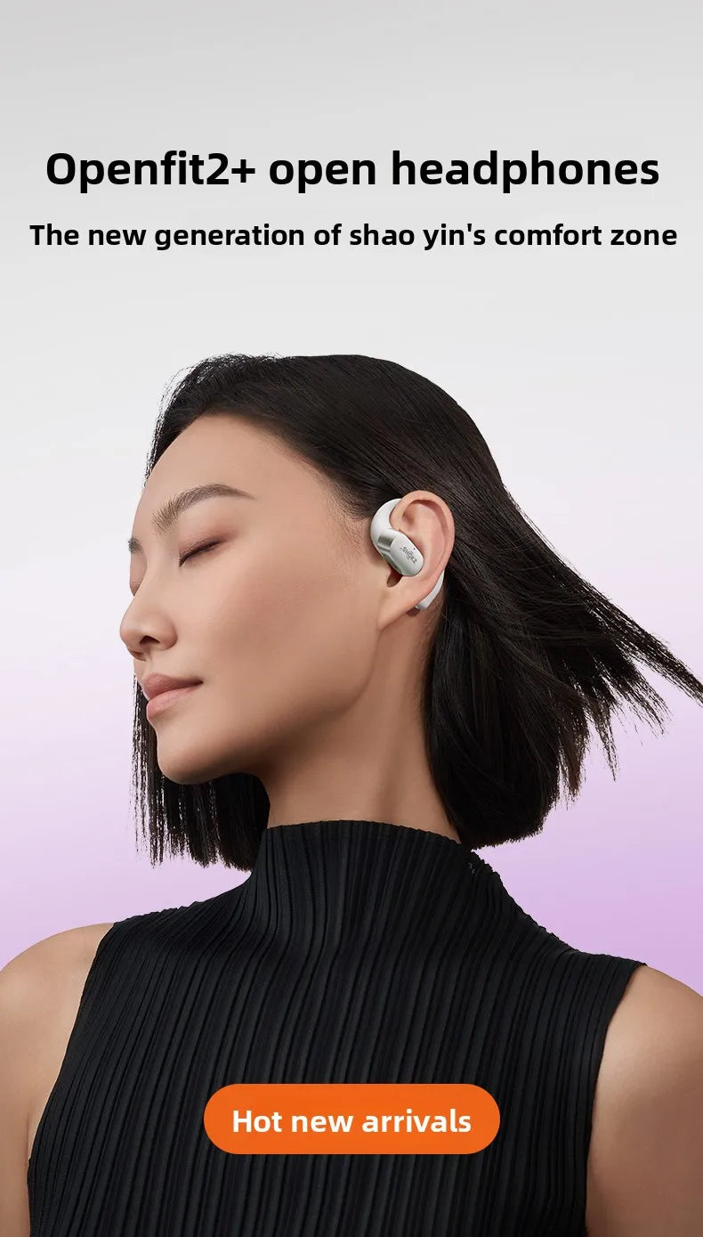 Shokz OpenFit 2+ słuchawki open-ear z Dolby Audio