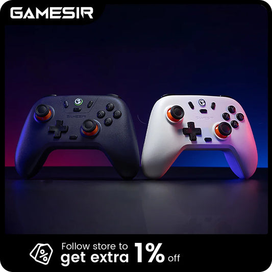 GameSir Nova Lite Bezprzewodowy Gamepad | Bluetooth, Dongle, USB-C | Switch, Android, iOS, PC