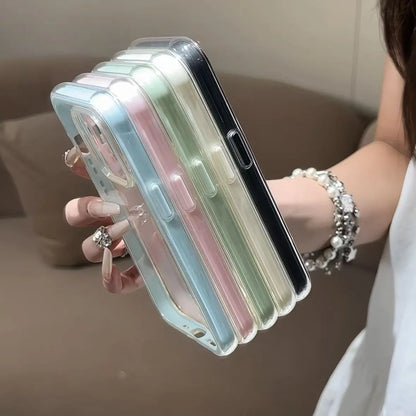 Etui na iPhone z kolorową ramką – przezroczyste, ochronne | iPhone 17 16 15 14 13 12 11 Pro Max Plus