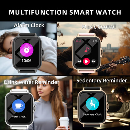 Smartwatch DESERTCAT 1.83'' – Rozmowy, Powiadomienia, Monitor Snu i Sportu