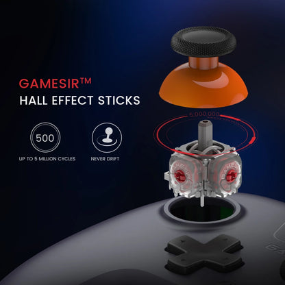 GameSir Nova Lite Bezprzewodowy Gamepad | Bluetooth, Dongle, USB-C | Switch, Android, iOS, PC