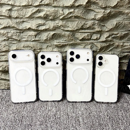 Przezroczyste etui MagSafe do iPhone 17 / Air / 16 / 15 / 14 / 13 / 12 / 11 Pro Max Plus Mini – magnetyczne, bezprzewodowe ładowanie