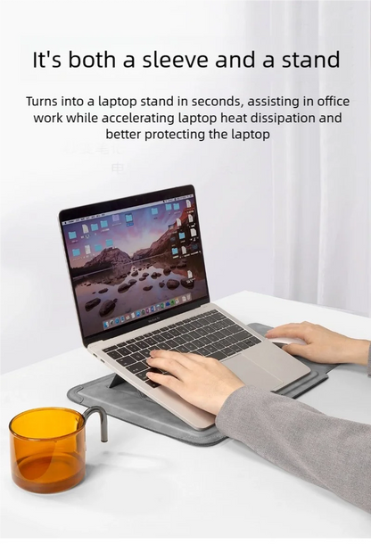 Pokrowiec na laptopa 13 14 15 15.6 16 cali z podstawką – etui do MacBooka, HP, Dell, Huawei