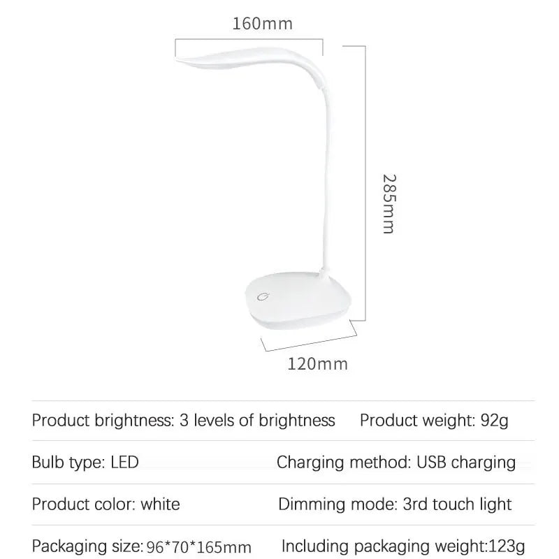 Lampka biurkowa LED USB z ochroną oczu – lampka do czytania i nauki