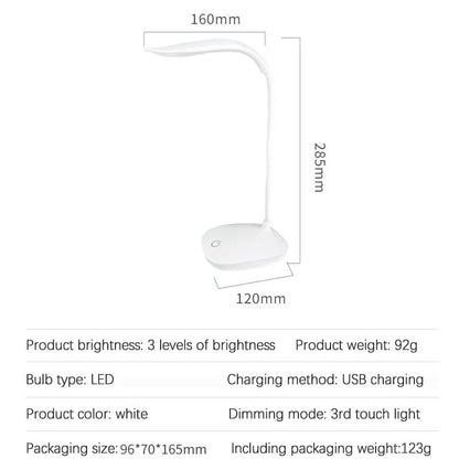 Lampka biurkowa LED USB z ochroną oczu – lampka do czytania i nauki