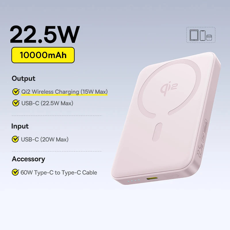 Powerbank Baseus Qi2 10000mAh 15W Magnetyczny iPhone