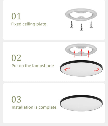 Lampa sufitowa LED 15W-50W | Plafon do kuchni, salonu, sypialni | 3000K/4000K/6500K | 220V