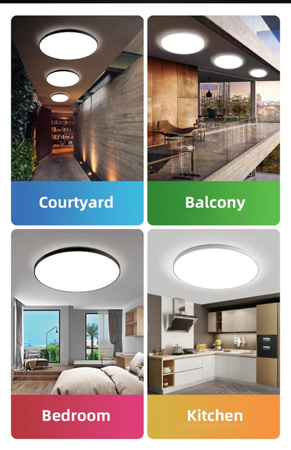 Lampa sufitowa LED 15W-50W | Plafon do kuchni, salonu, sypialni | 3000K/4000K/6500K | 220V