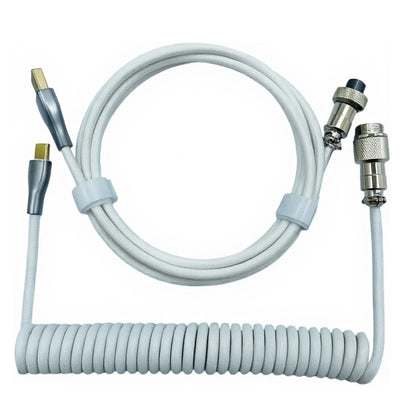 Spiralny Kabel USB-C do Klawiatury Mechanicznej z Złączem Lotniczym Aviator | do 3m