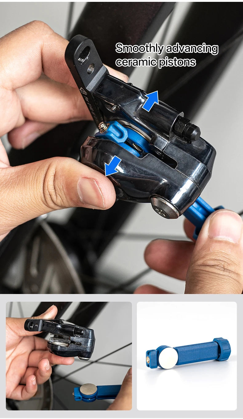 Portable Bicycle Brake Pad Spreader Tool 360° Rotatable Bike Oil Disc Piston Reset Hydraulic Brake Caliper Piston Extension