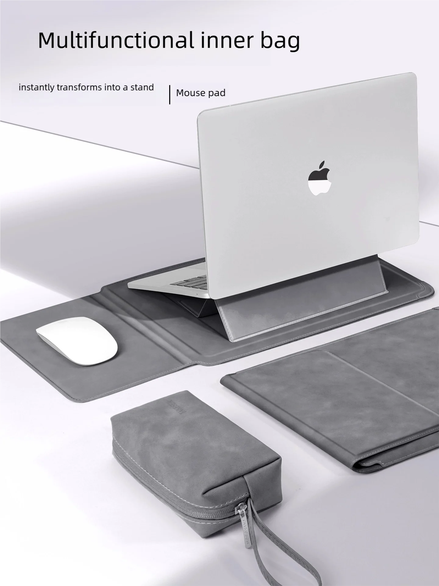 Pokrowiec na laptopa 13 14 15 15.6 16 cali z podstawką – etui do MacBooka, HP, Dell, Huawei