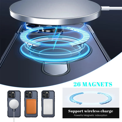 Etui do iPhone z podstawką MagSafe – magnetyczne, składane, ochrona 360°