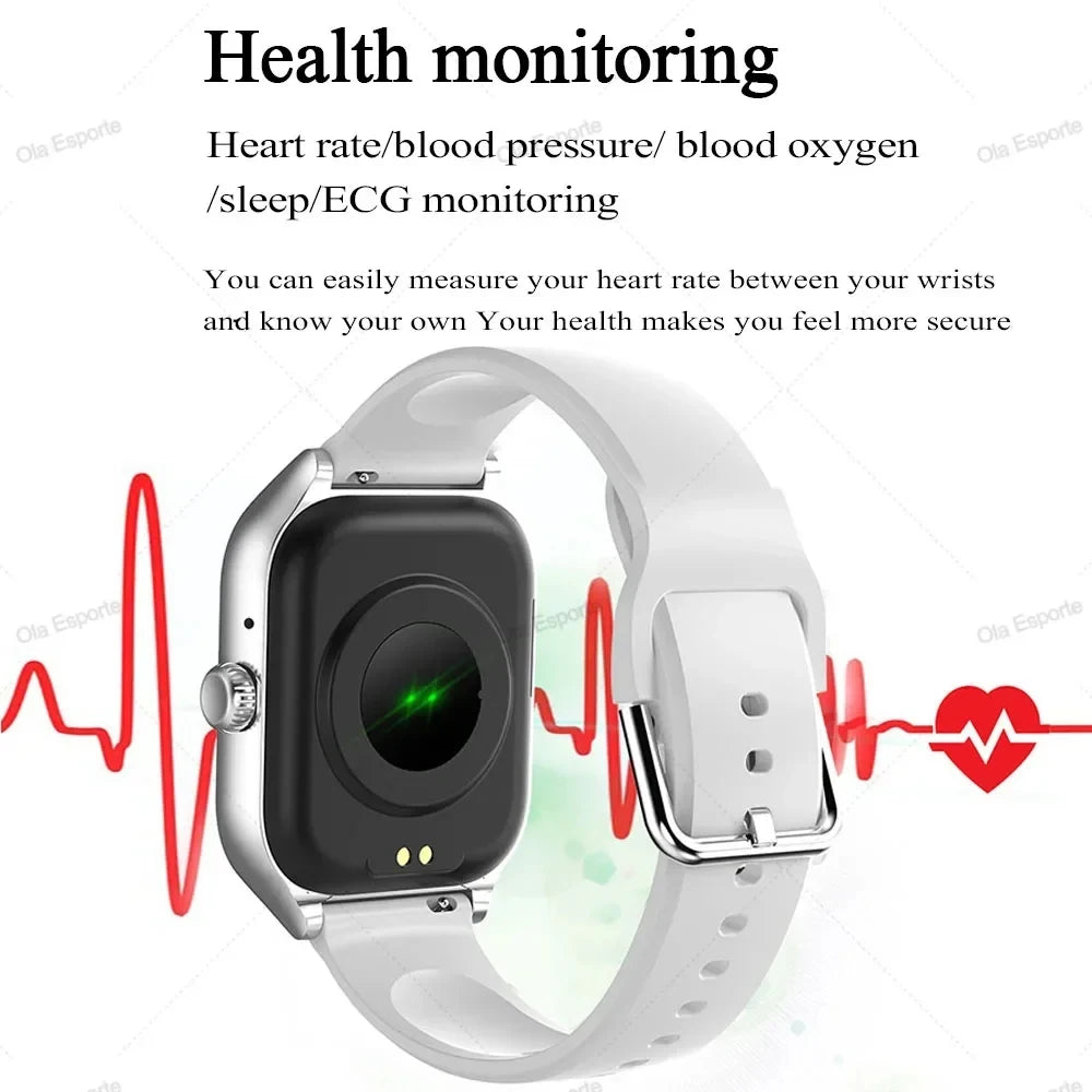 Smartwatch z rozmowami Bluetooth, monitorem zdrowia i ekranem 1.83" – dla niej i dla niego