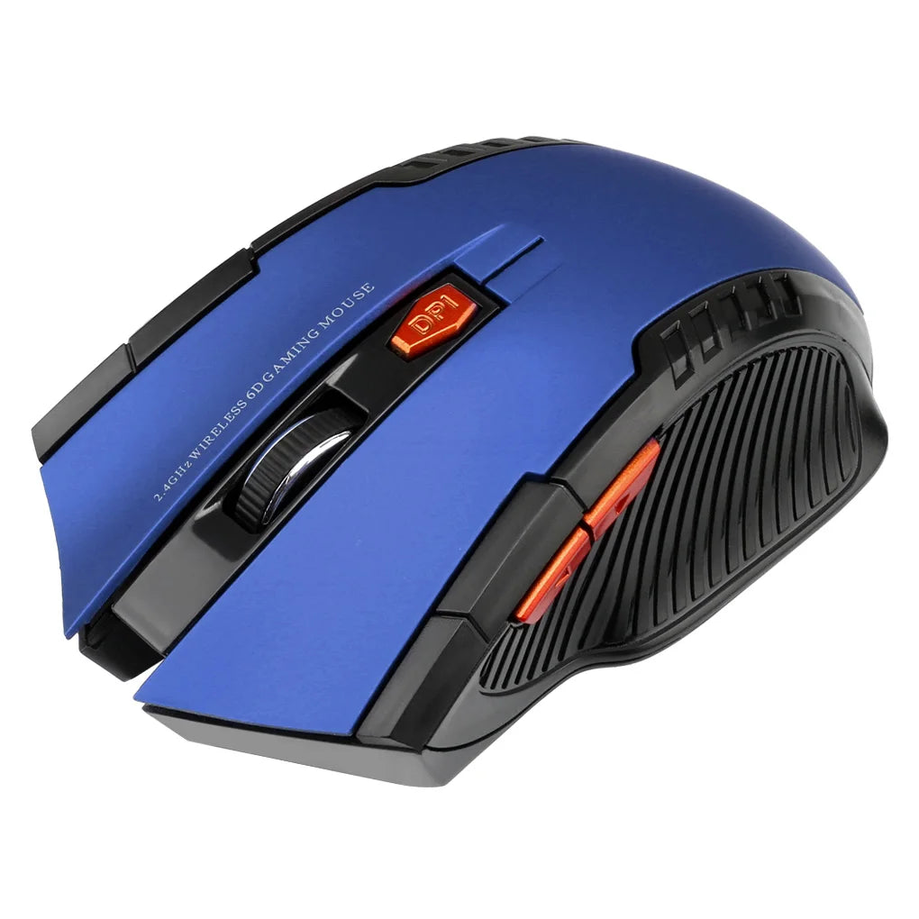Mysz bezprzewodowa 2.4G 1600DPI 6 przycisków USB do PC i laptopa