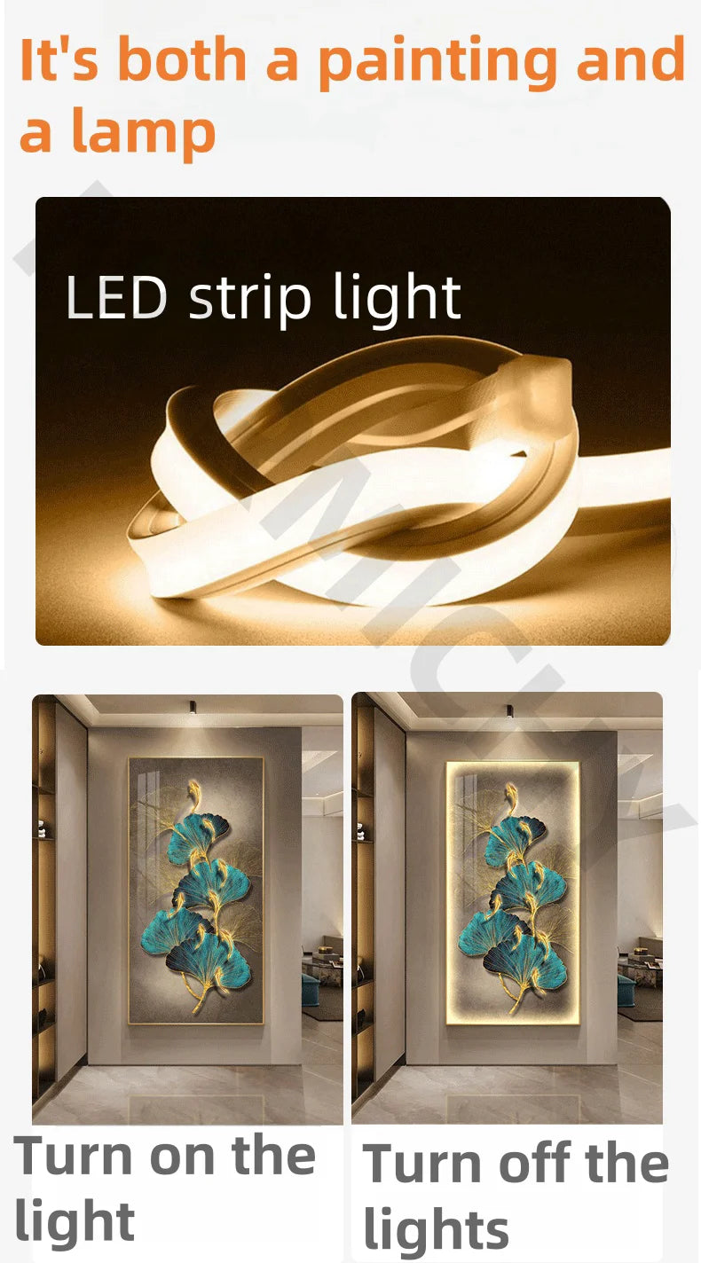 Kinkiet LED Ceramiczny Ginkgo – Nowoczesna Lampa Ścienna do Salonu, Sypialni i Jadalni