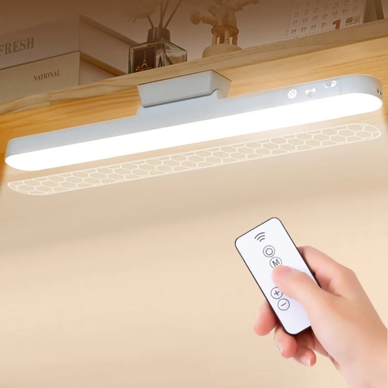 Lampka biurkowa LED USB z magnesem – 3 barwy światła, ściemnialna, akumulatorowa