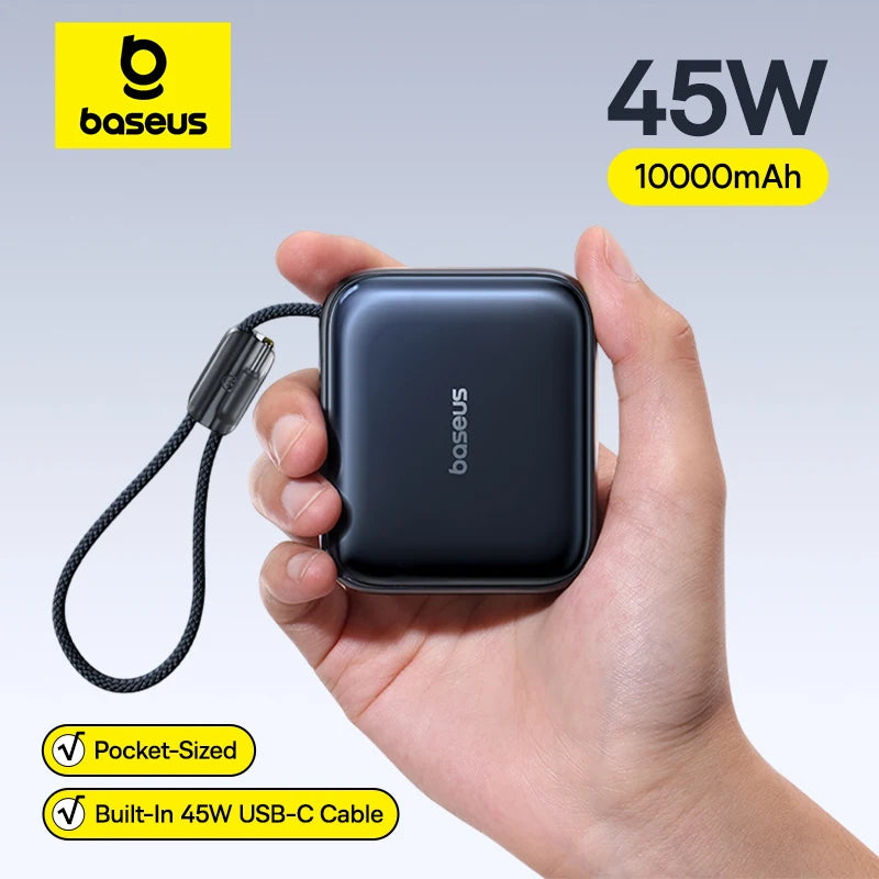 Baseus 45W Power Bank 10000mAh USB-C - Szybkie ładowanie