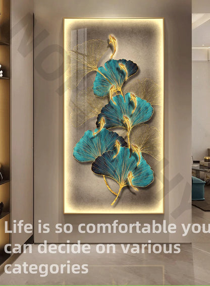 Kinkiet LED Ceramiczny Ginkgo – Nowoczesna Lampa Ścienna do Salonu, Sypialni i Jadalni