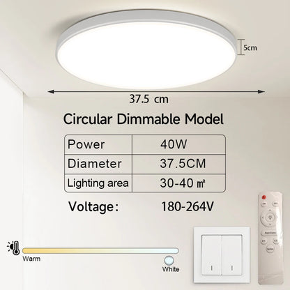 Lampa sufitowa LED 15W-50W | Plafon do kuchni, salonu, sypialni | 3000K/4000K/6500K | 220V