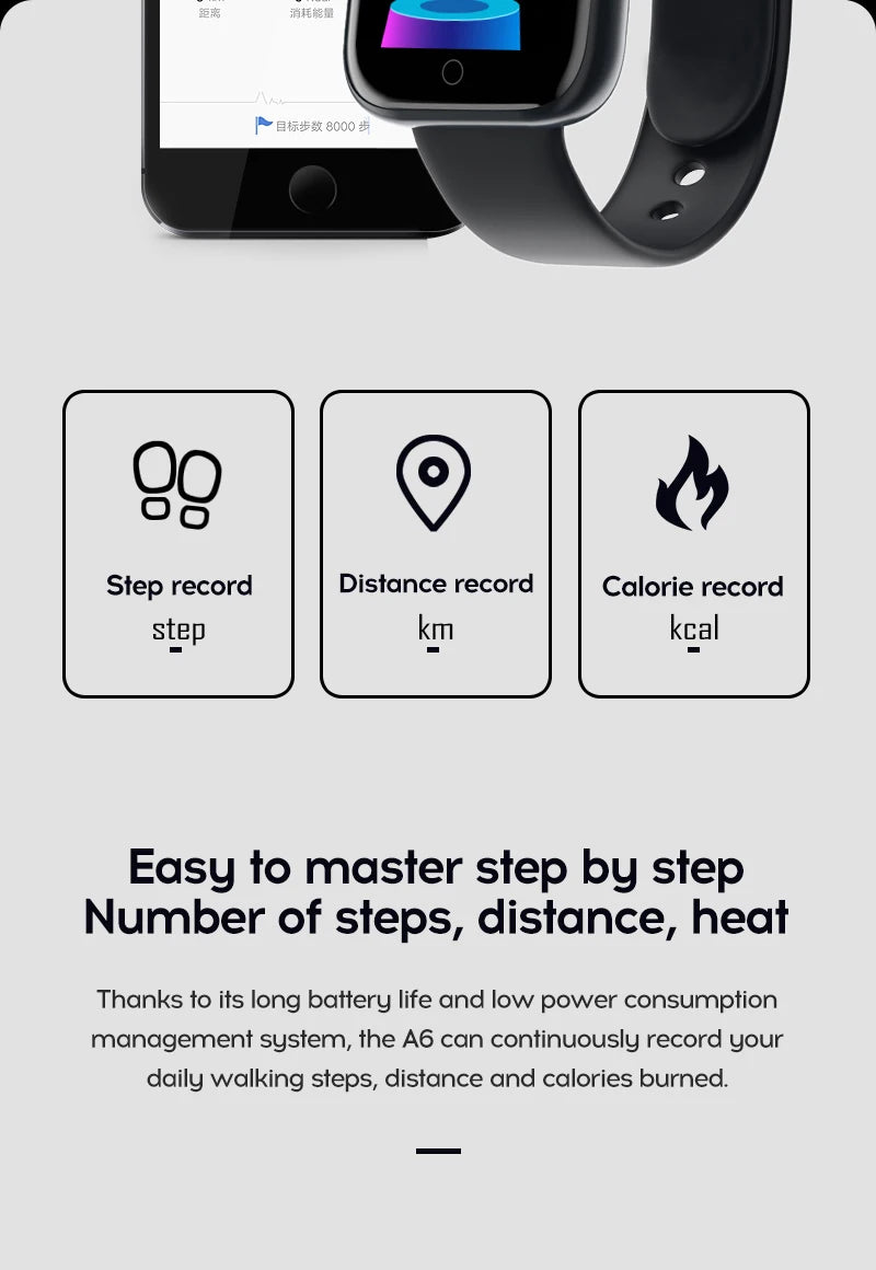 Smartwatch Damski Męski CHAOGENB Y68 – Monitorowanie Snu, Tętna i Aktywności