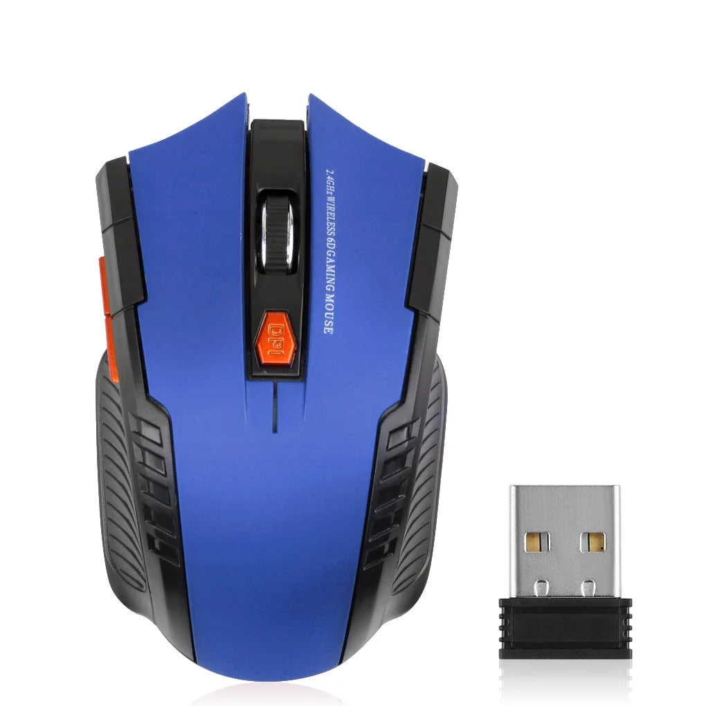 Mysz bezprzewodowa 2.4G 1600DPI 6 przycisków USB do PC i laptopa