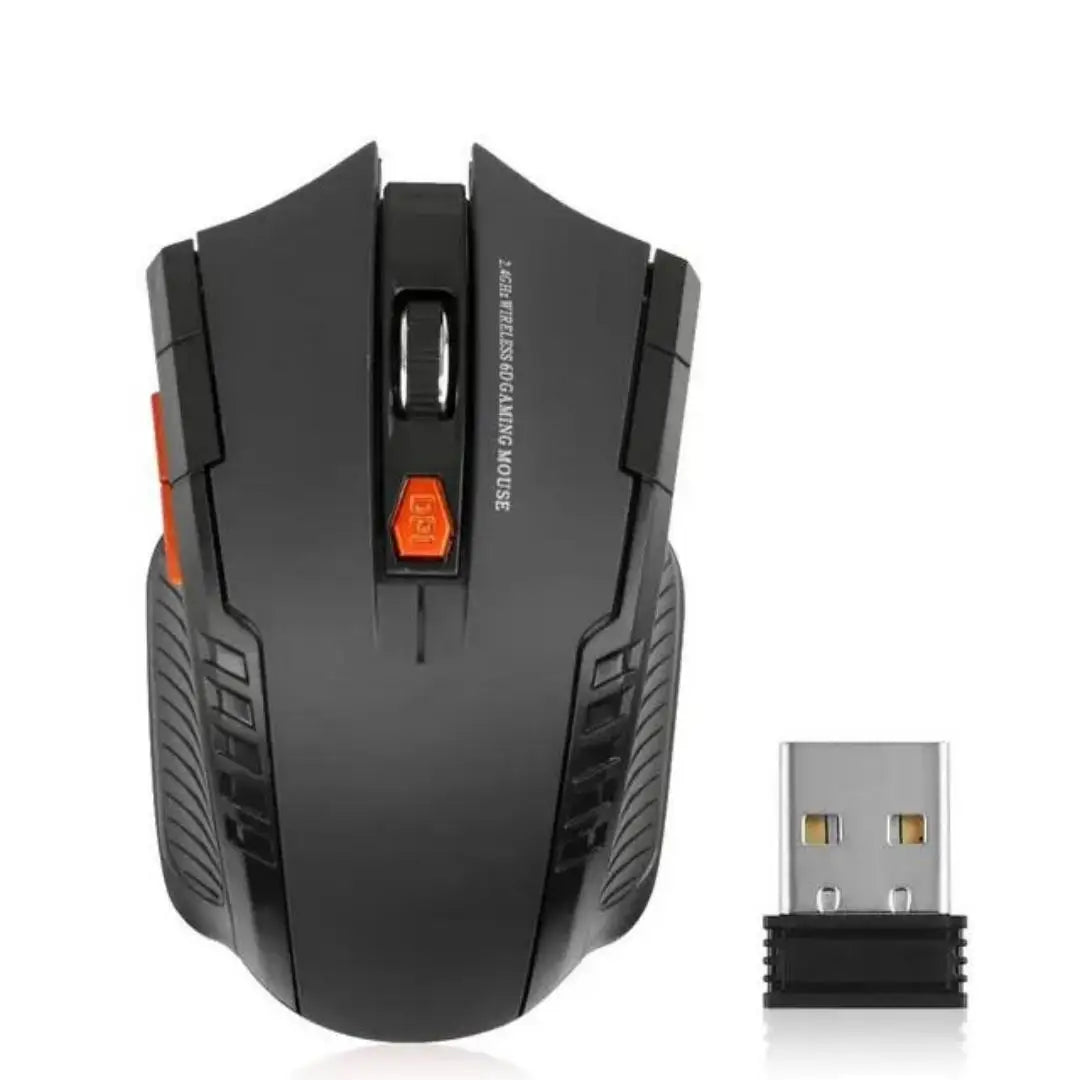 Mysz bezprzewodowa 2.4G 1600DPI 6 przycisków USB do PC i laptopa