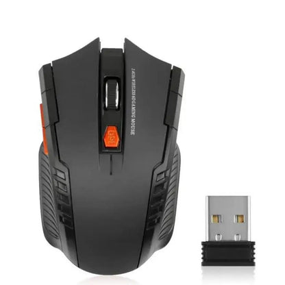 Mysz bezprzewodowa 2.4G 1600DPI 6 przycisków USB do PC i laptopa