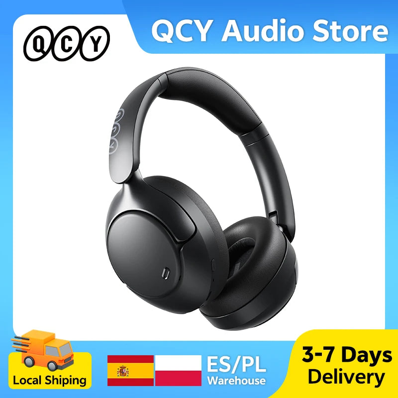 Słuchawki ANC QCY H3 Pro — LDAC, Hi-Res, -50dB, Dźwięk Przestrzenny