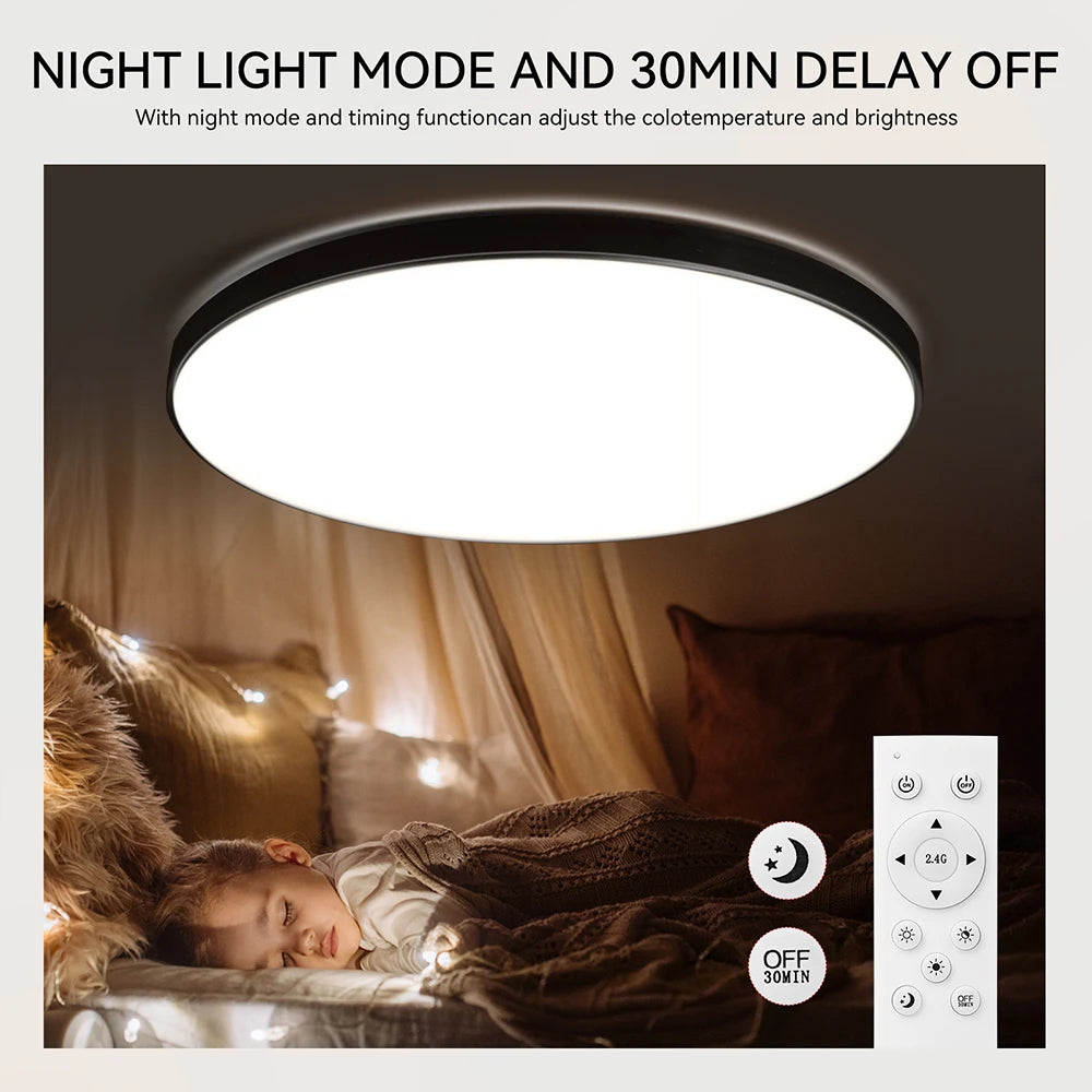 Lampa sufitowa LED 15W-50W | Plafon do kuchni, salonu, sypialni | 3000K/4000K/6500K | 220V