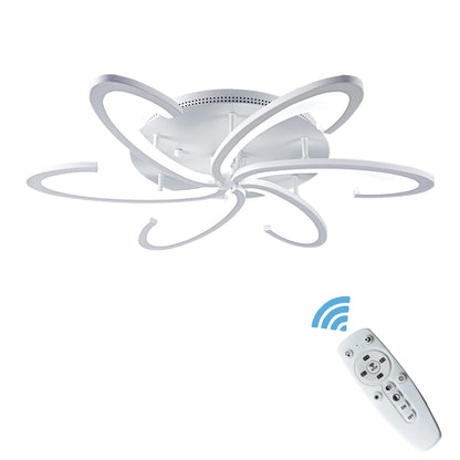Lampa sufitowa LED Kwiat | Akryl i aluminium | 3 barwy światła | Pilot | 10-15 m²