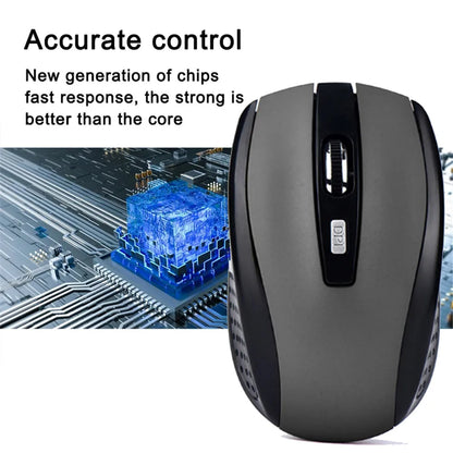 Mysz bezprzewodowa 2.4G optyczna 1200 DPI 6 przycisków cicha USB do PC Mac laptop