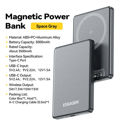 Powerbank magnetyczny 20W 5000mAh do iPhone MagSafe