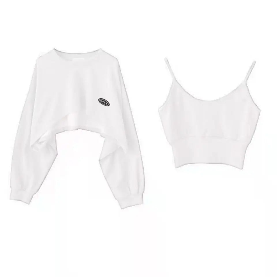 Bluza Damska Oversize Pullover z Kapturem – Jednolity Kolor Streetwear