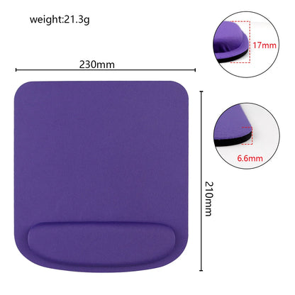 Podkładka pod mysz z podpórką pod nadgarstek - ergonomiczna, gumowa podstawa