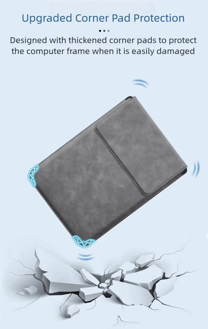 Pokrowiec na laptopa 13 14 15 15.6 16 cali z podstawką – etui do MacBooka, HP, Dell, Huawei