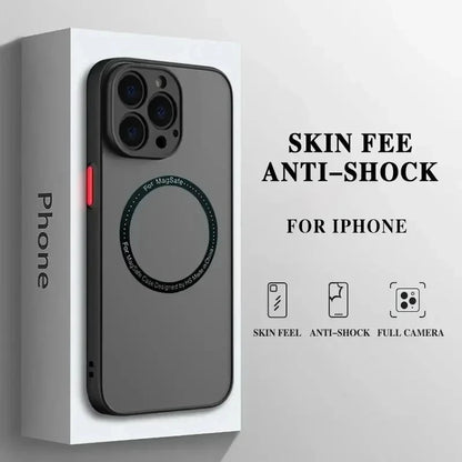 Etui Magnetyczne MagSafe do iPhone 16 15 14 13 12 11 Pro Max Mini Plus – Matowe Pancerne