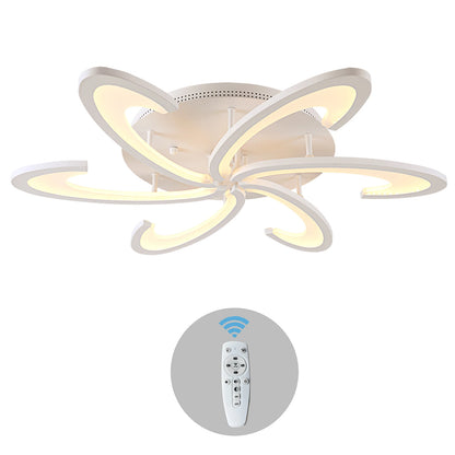 Lampa sufitowa LED Kwiat | Akryl i aluminium | 3 barwy światła | Pilot | 10-15 m²