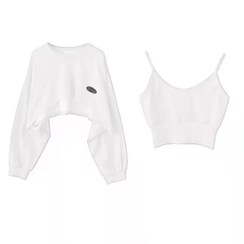 Bluza Damska Oversize Pullover z Kapturem – Jednolity Kolor Streetwear