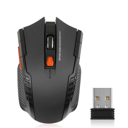 Mysz bezprzewodowa 2.4G 1600DPI 6 przycisków USB do PC i laptopa